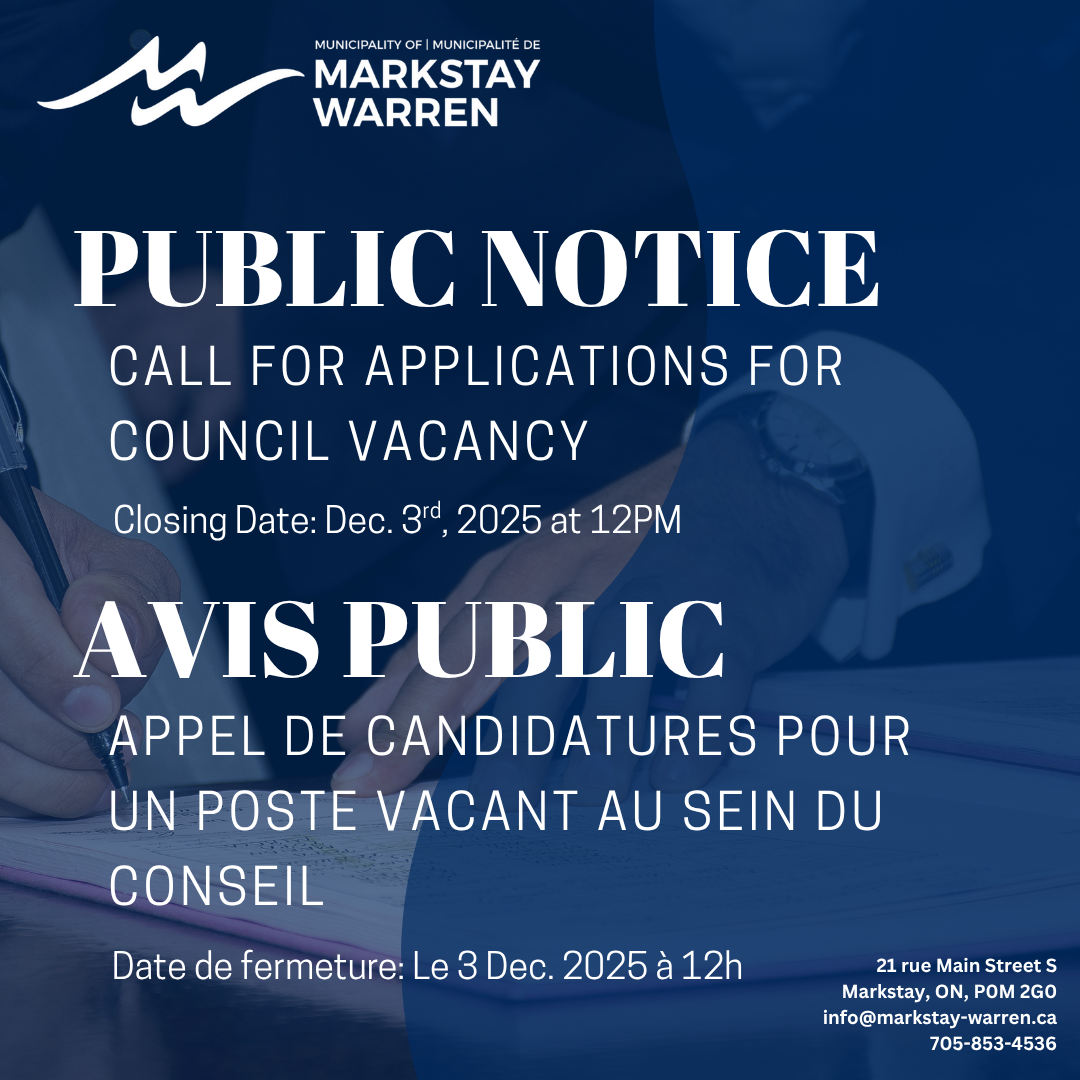 Notice to fill vacant Council seat